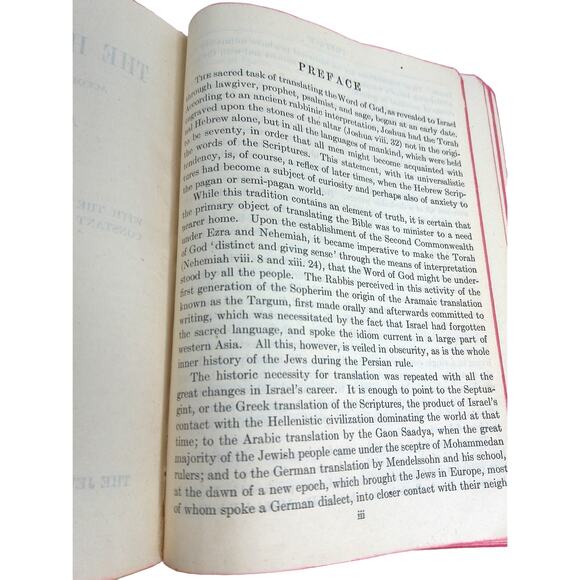 Antique 1919 The Holy Scriptures Bible Jewish Publication Society - Picture 8 of 11